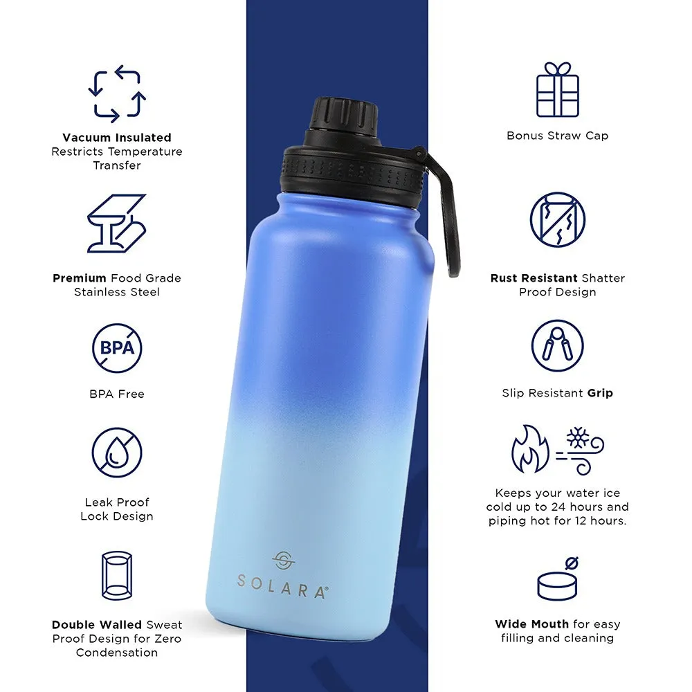 Insulated Water Bottle (2 Caps)