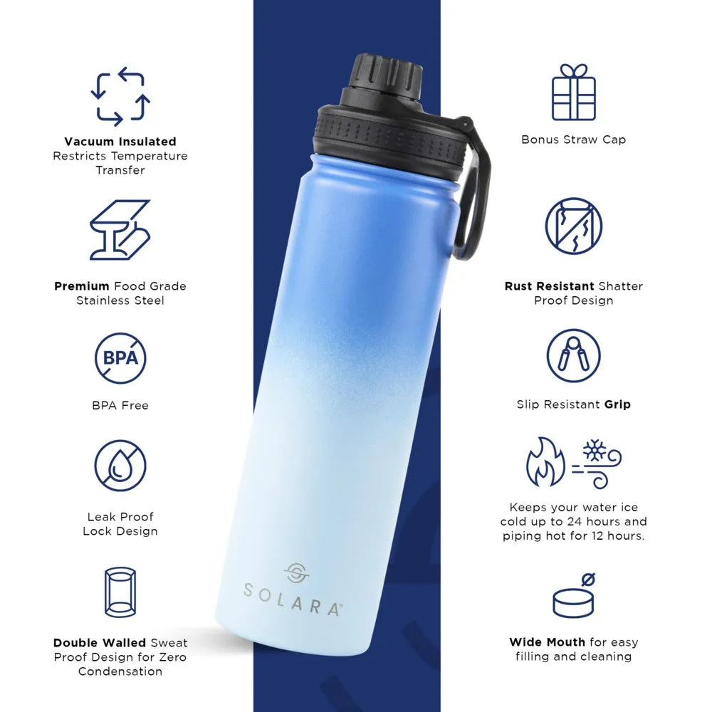 Insulated Water Bottle (2 Caps)