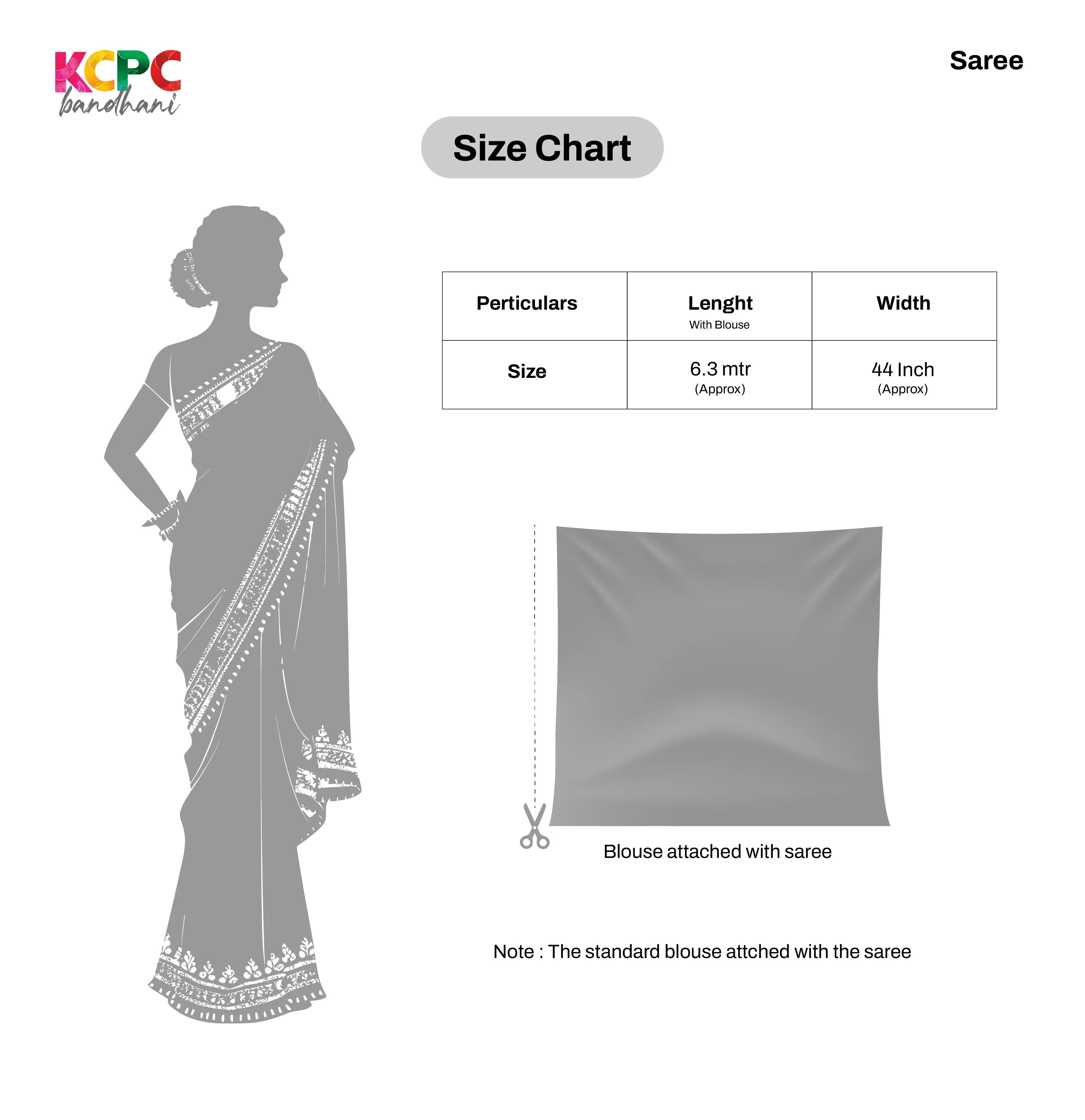 KcPc Chiffon Gota patti Work Lightweight Saree AMT