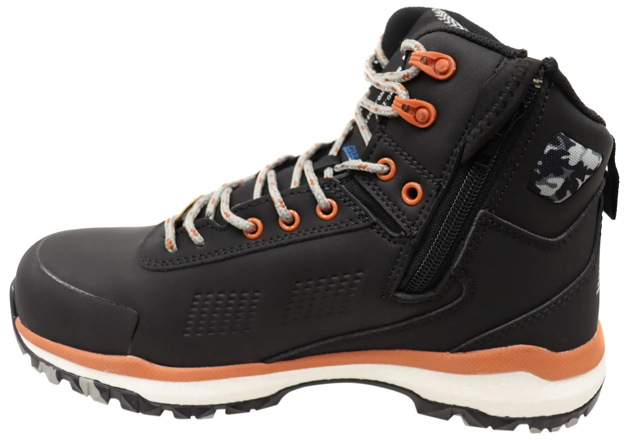 KingGee Mens Terra Firma Hybrid Zip Lace Composite Toe Work Boots