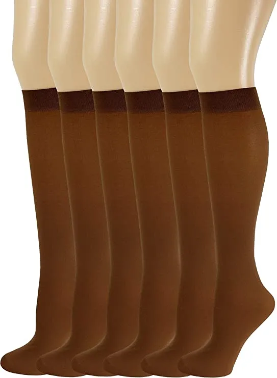 Knee-High Trouser Socks | Queen Opaque | Women (6 Pairs)