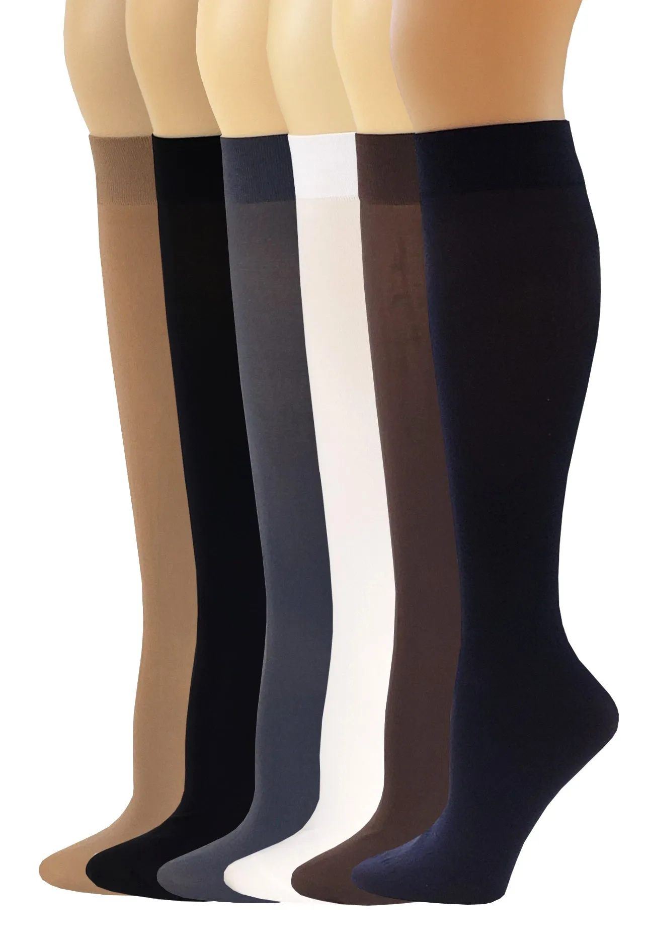 Knee-High Trouser Socks | Queen Opaque | Women (6 Pairs)