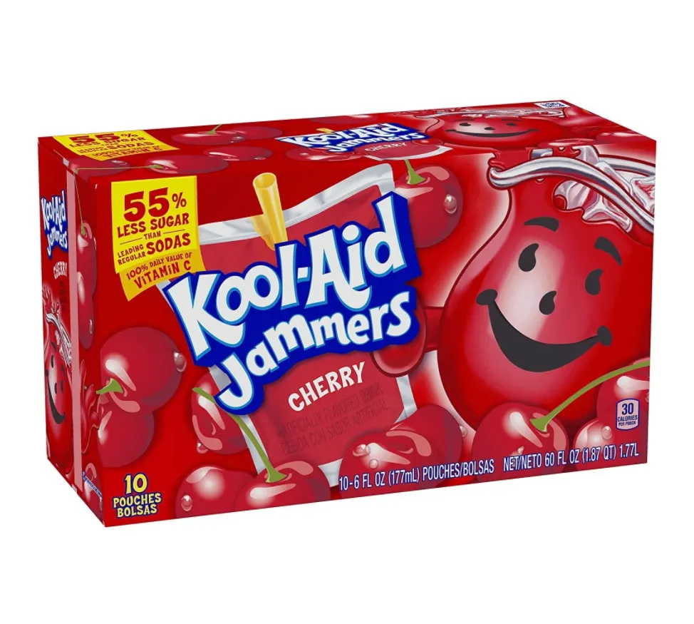 Kool Aid Jammers Cherry Flavoured Drink 60 fl oz (10 ct)