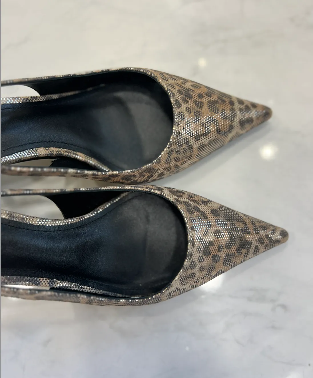 Lola Cruz Leopard Kitten Heels