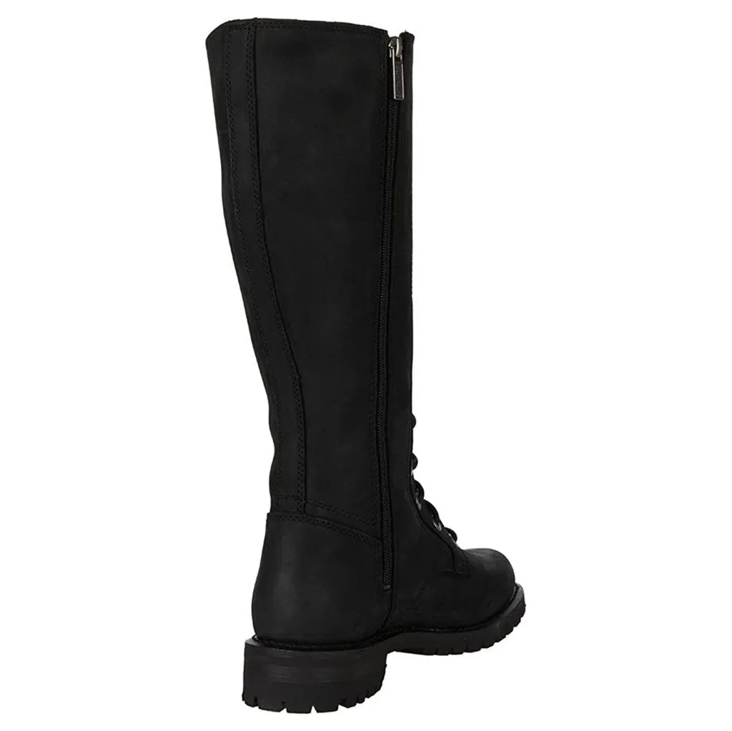 Lornell Full Grain Leather Women's Knee High Riding Boots