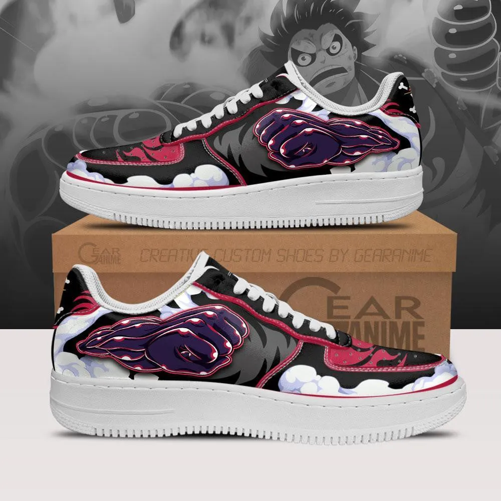 Luffy Gear 4 Air Sneakers Custom Anime OP Shoes