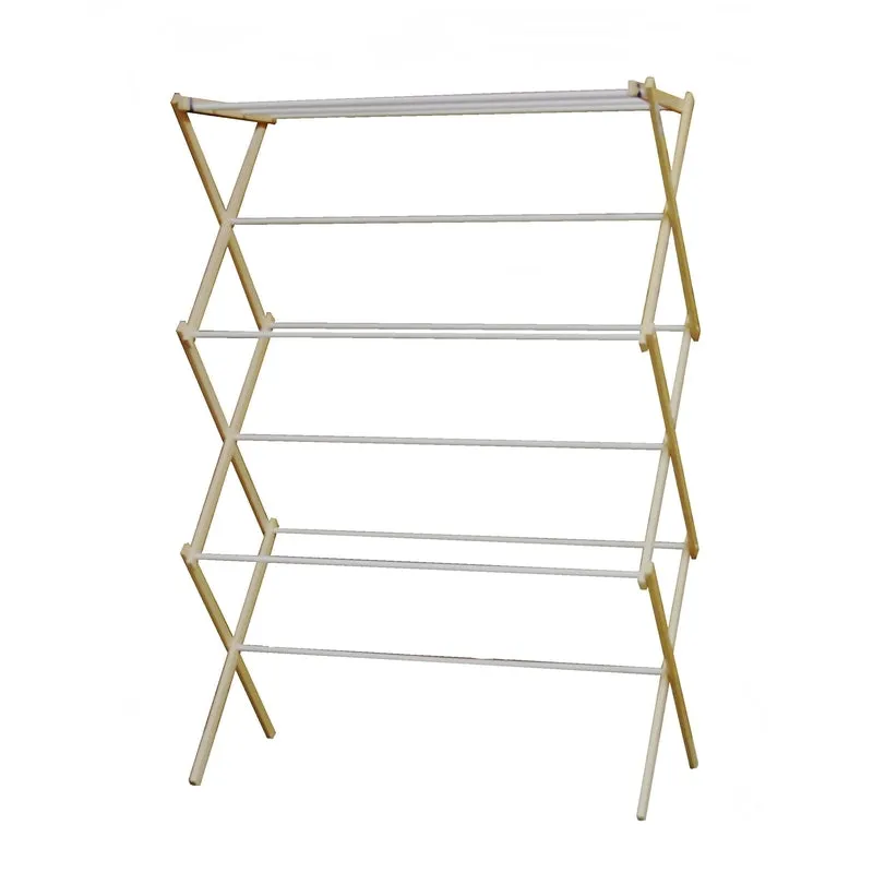 Madison Mill 42.5 in. H X 29.5 in. W X 14 in. D Wood Accordian Collapsible Clothes Drying Rack