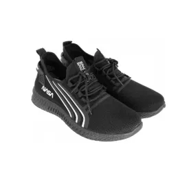 Men's Breathable steel Athlelic Sneakers Shoes,Black