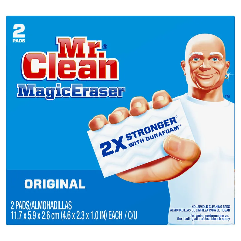 Mr. Clean Original Medium Duty Magic Eraser For Multi-Purpose 4.6 in. L 2 pk