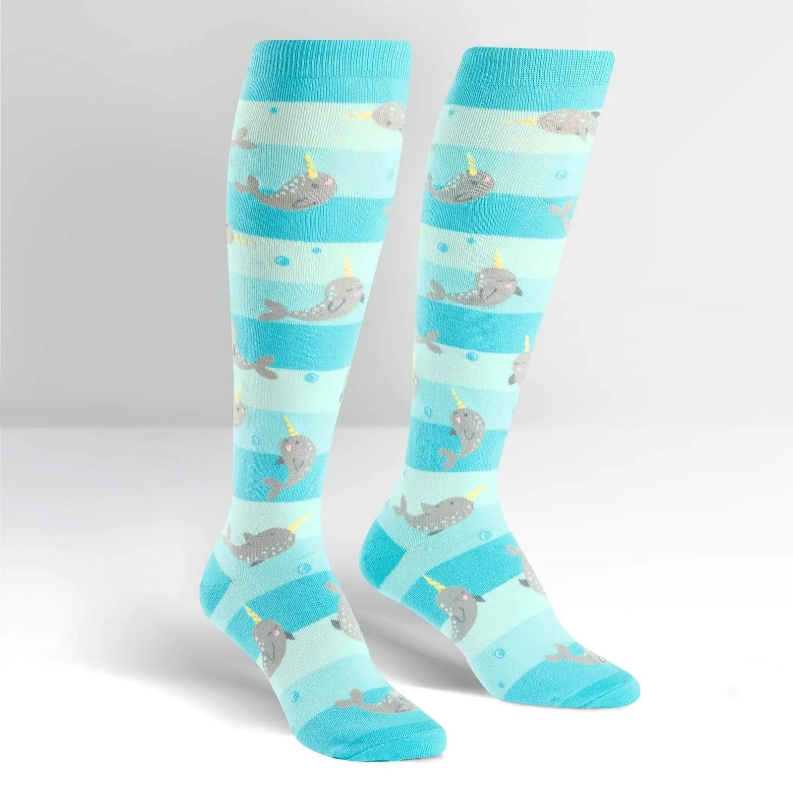 Narwhal Unicorn of the Sea Socks Women's Knee High Sock