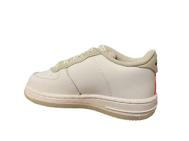 Nike Air Force  1 LV8 3 toddler snaeakers bassa da bambino CD7415 100 white-total orange