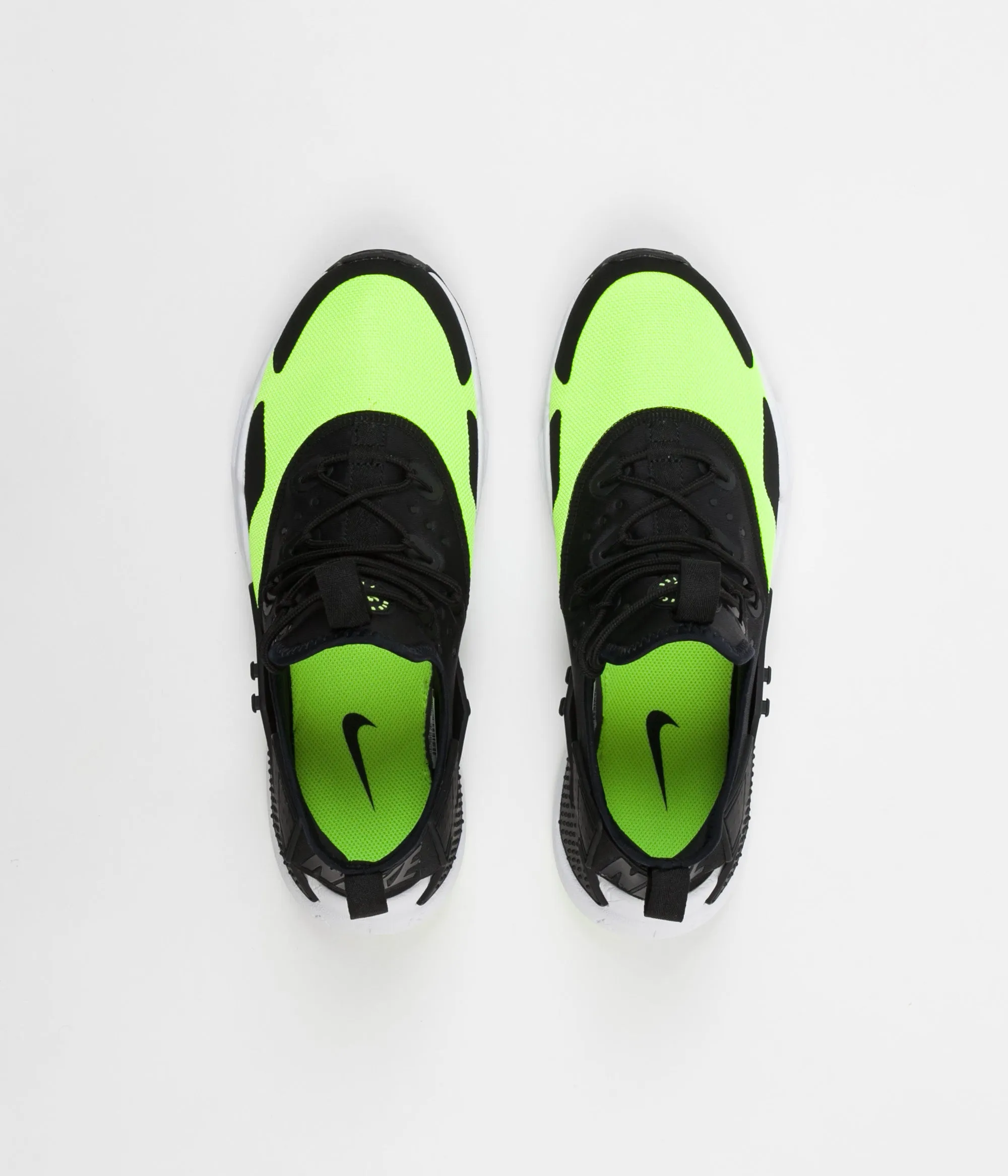 Nike Air Huarache Drift Shoes - Volt / Black - White