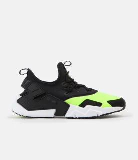 Nike Air Huarache Drift Shoes - Volt / Black - White