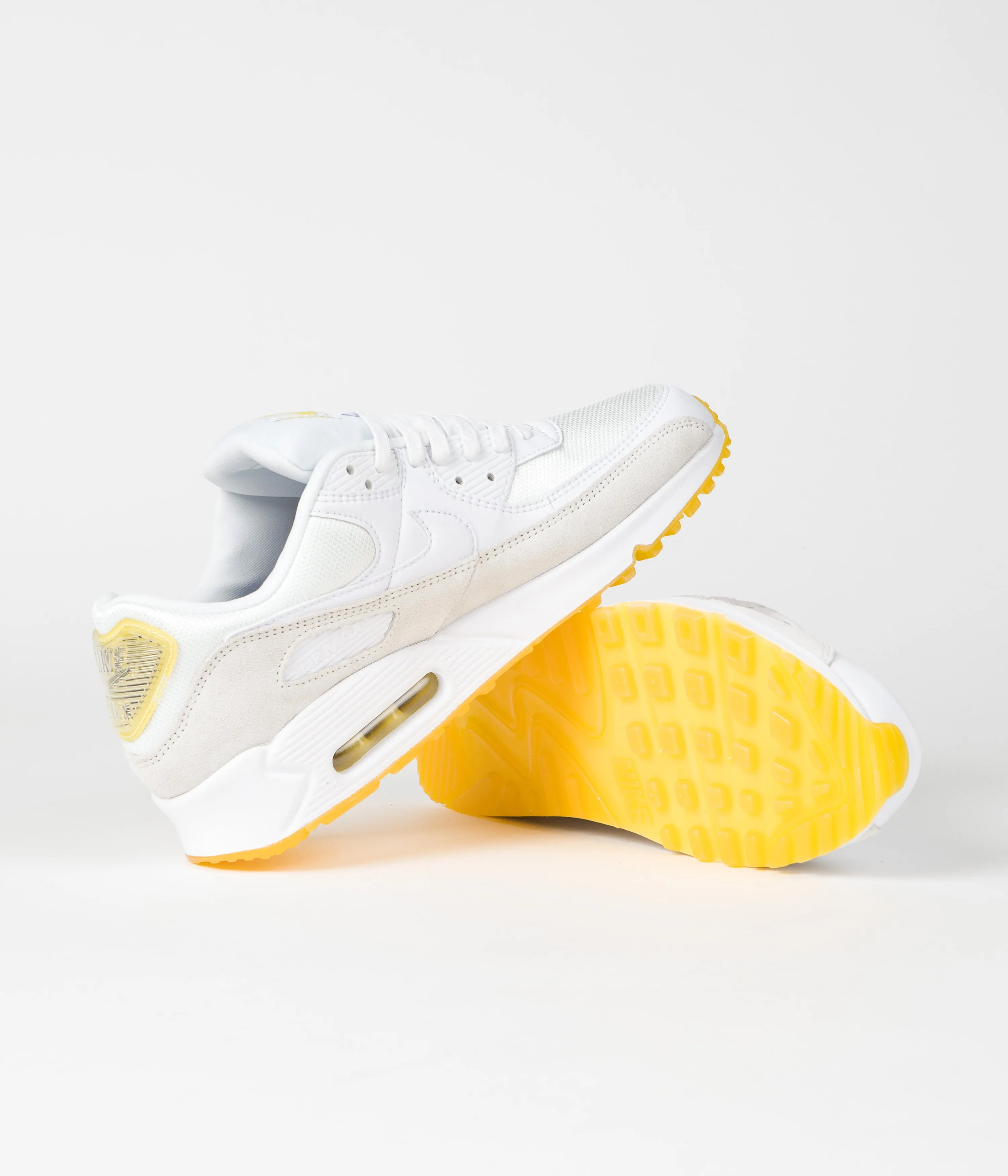 Nike Air Max 90 SE Shoes - Summit White / White - White - Lemon Wash