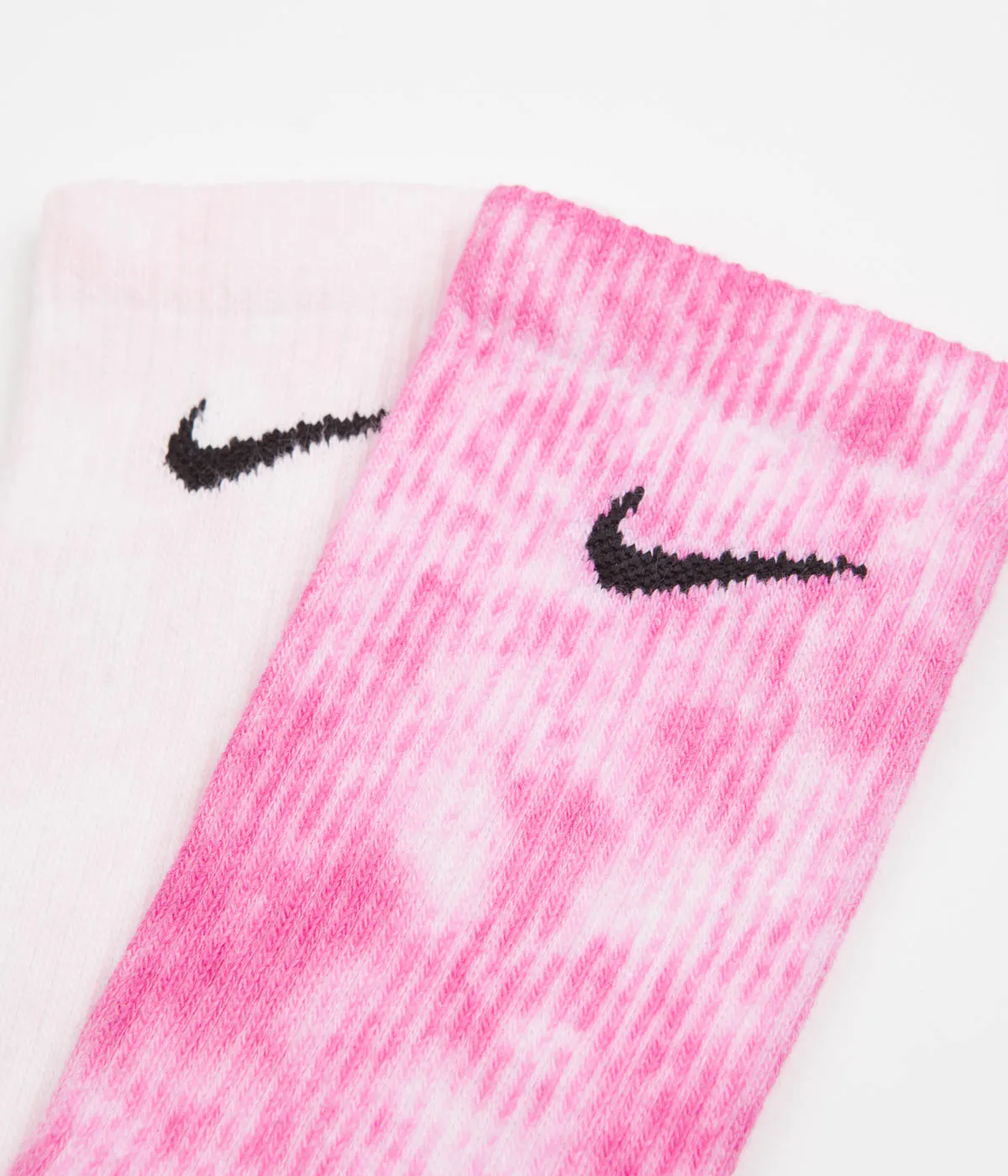 Nike Everyday Plus Tie-Dye Crew Socks (2 Pair) - Pink / Multi