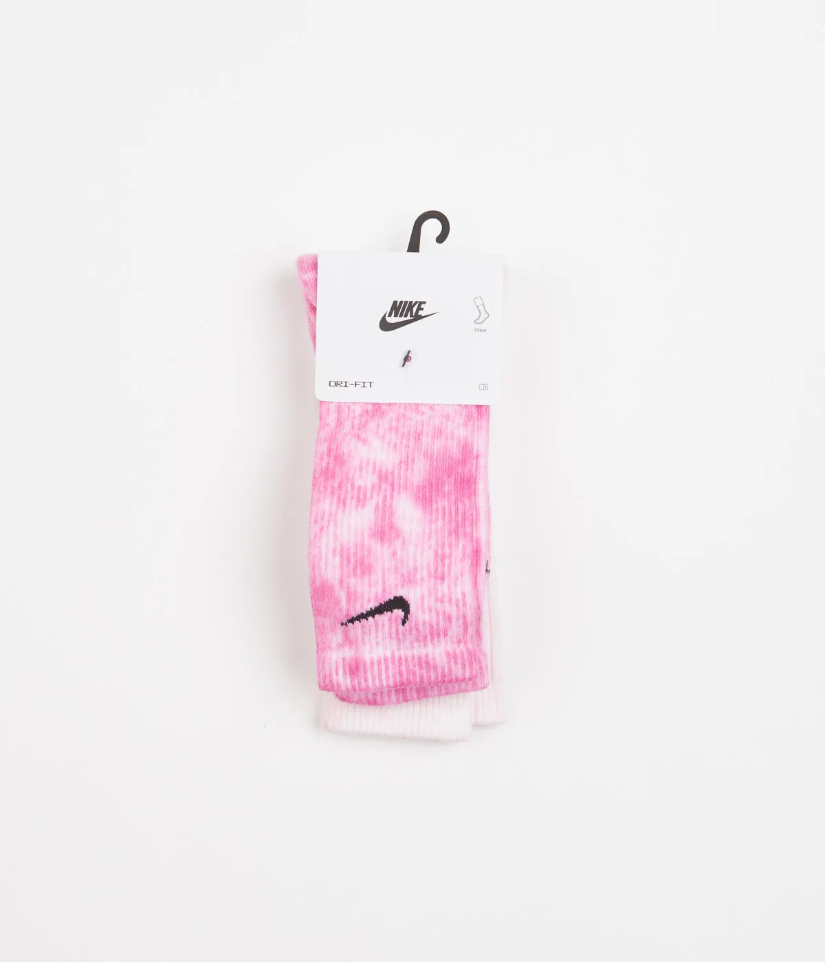 Nike Everyday Plus Tie-Dye Crew Socks (2 Pair) - Pink / Multi