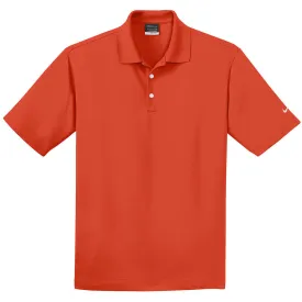 Nike Men's Orange Dri-FIT S/S Micro Pique Polo