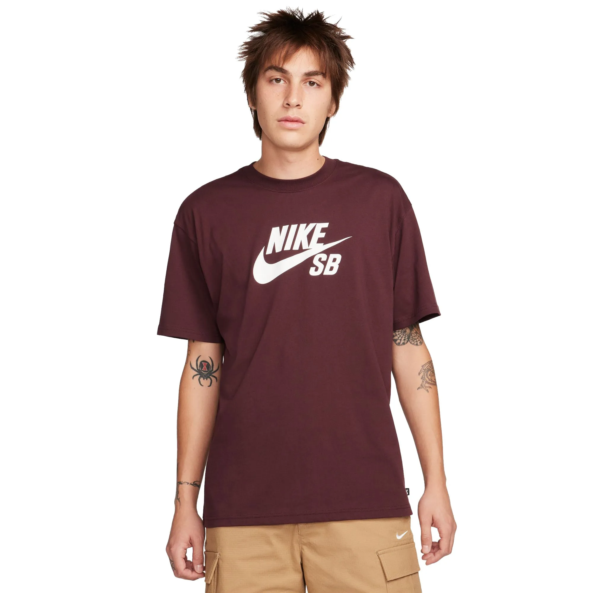 Nike SB Large Icon Logo T-shirt - Burgundy