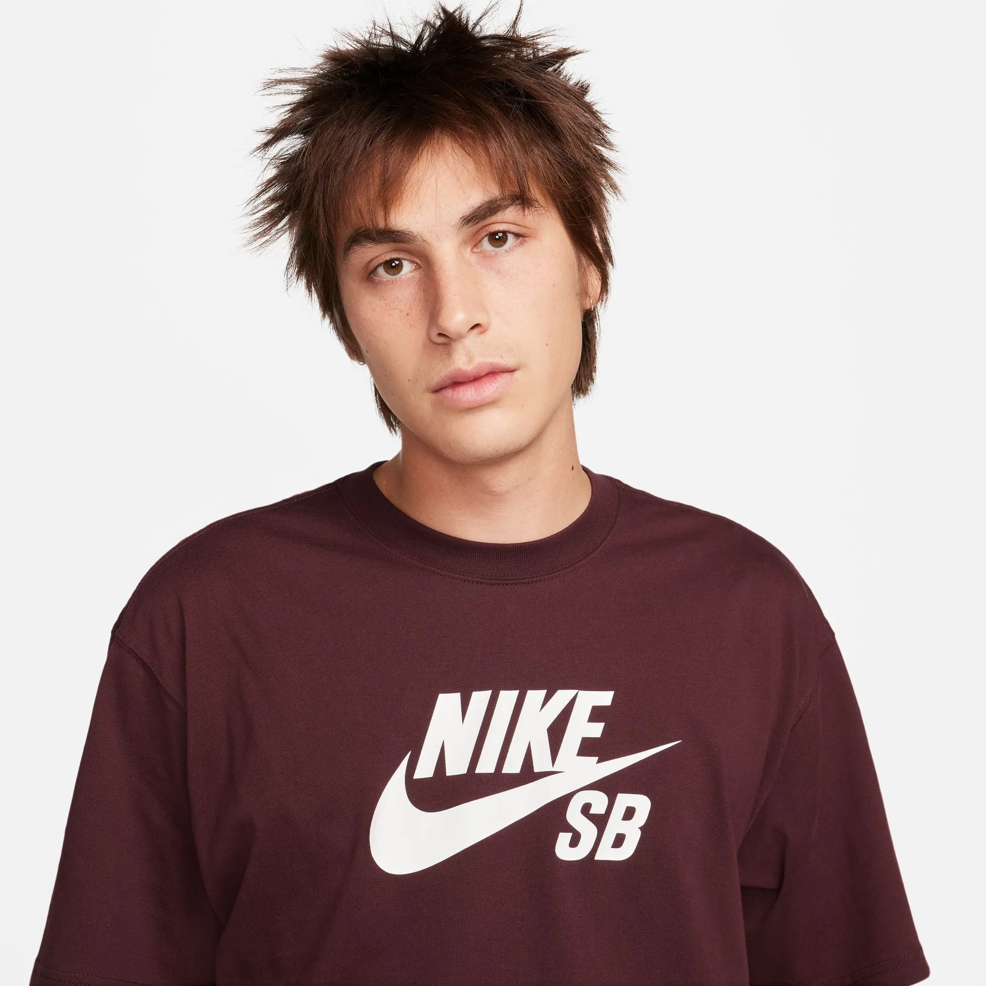 Nike SB Large Icon Logo T-shirt - Burgundy