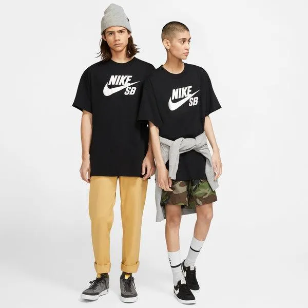 Nike SB Logo Skate Tee Black - White