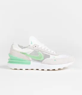 Nike Waffle One Shoes - White / Enamel Green - Sail