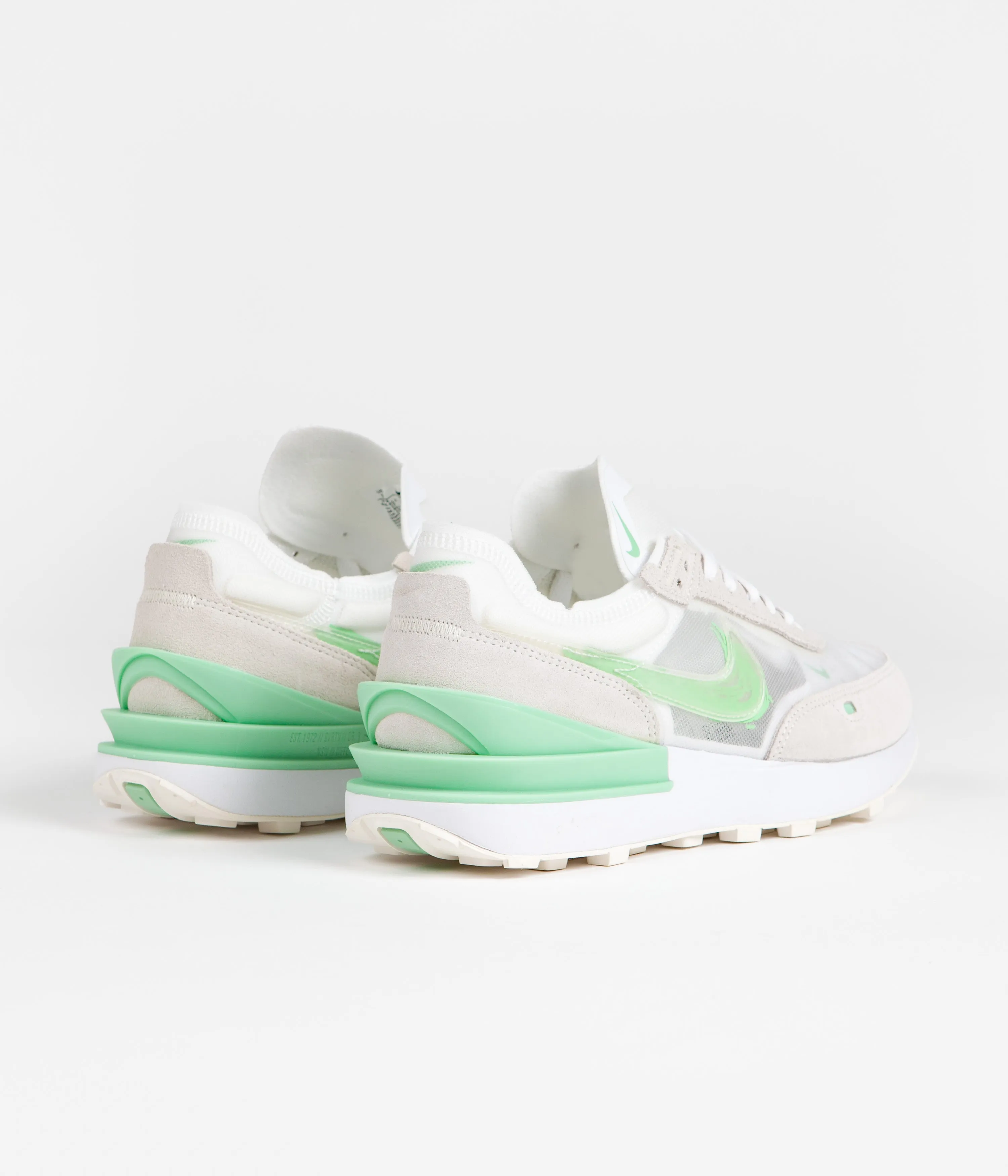 Nike Waffle One Shoes - White / Enamel Green - Sail