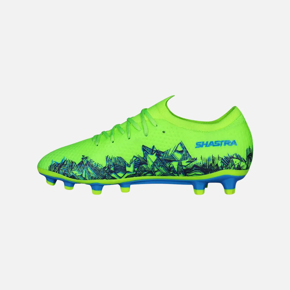 Nivia Shastra Football Studs -F.Green/LT.Blue