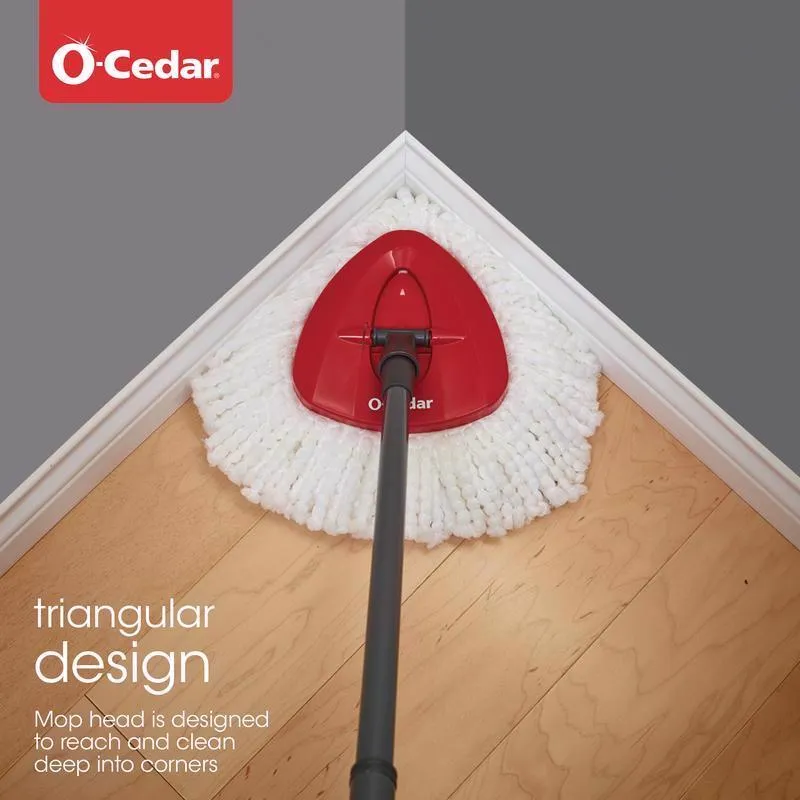 O-Cedar EasyWring 12 in. W Spin Mop with Bucket