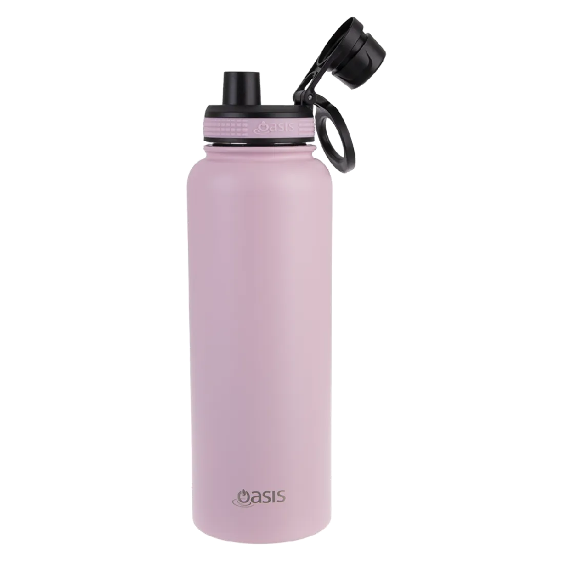 Oasis S/s Double Wall Insulated "challenger" Sports Bottle W/ Screw Cap 1.1l - Carnation