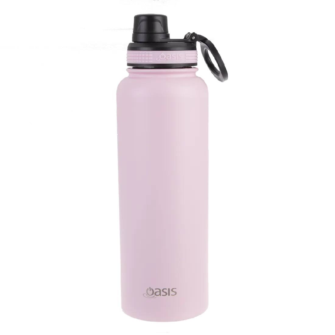 Oasis S/s Double Wall Insulated "challenger" Sports Bottle W/ Screw Cap 1.1l - Carnation