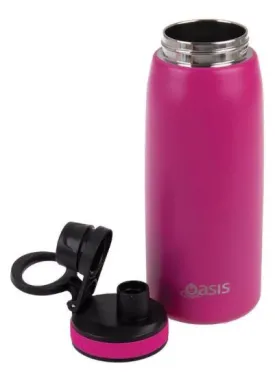 Oasis Stainless Steel Double Wall Insulated Sports Bottle W/ Screw-cap 780ml - Neon Pink