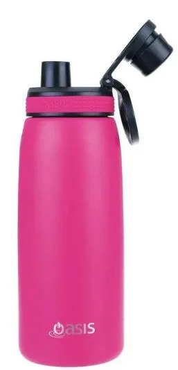 Oasis Stainless Steel Double Wall Insulated Sports Bottle W/ Screw-cap 780ml - Neon Pink