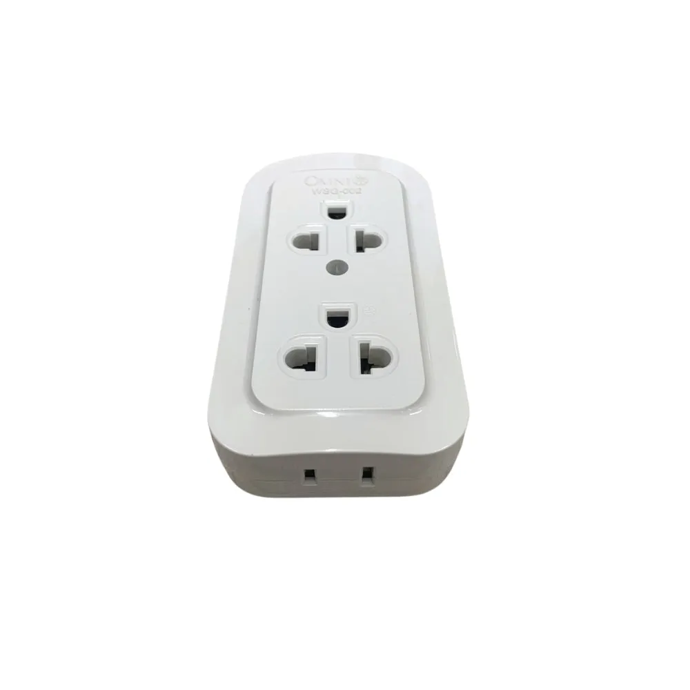 OMNI Surface Convenience Outlet Socket with Ground (2 Gang, 3 Gang) 10A 220V for Electrical Plug Adapter Appliances | WSG-002 WSG-003