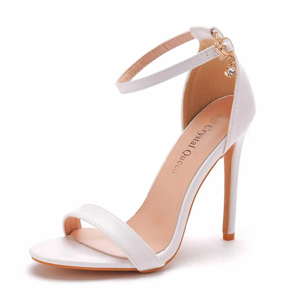 Open Toe Ankle Strap High Heel Sandals Bridesmaid Heels