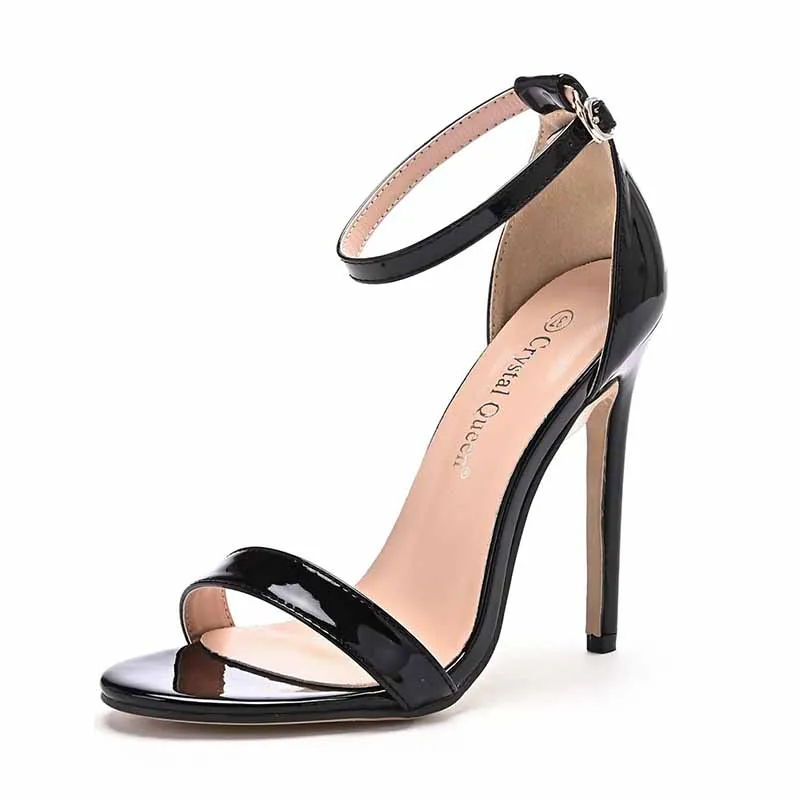 Open Toe Ankle Strap High Heel Sandals Bridesmaid Heels