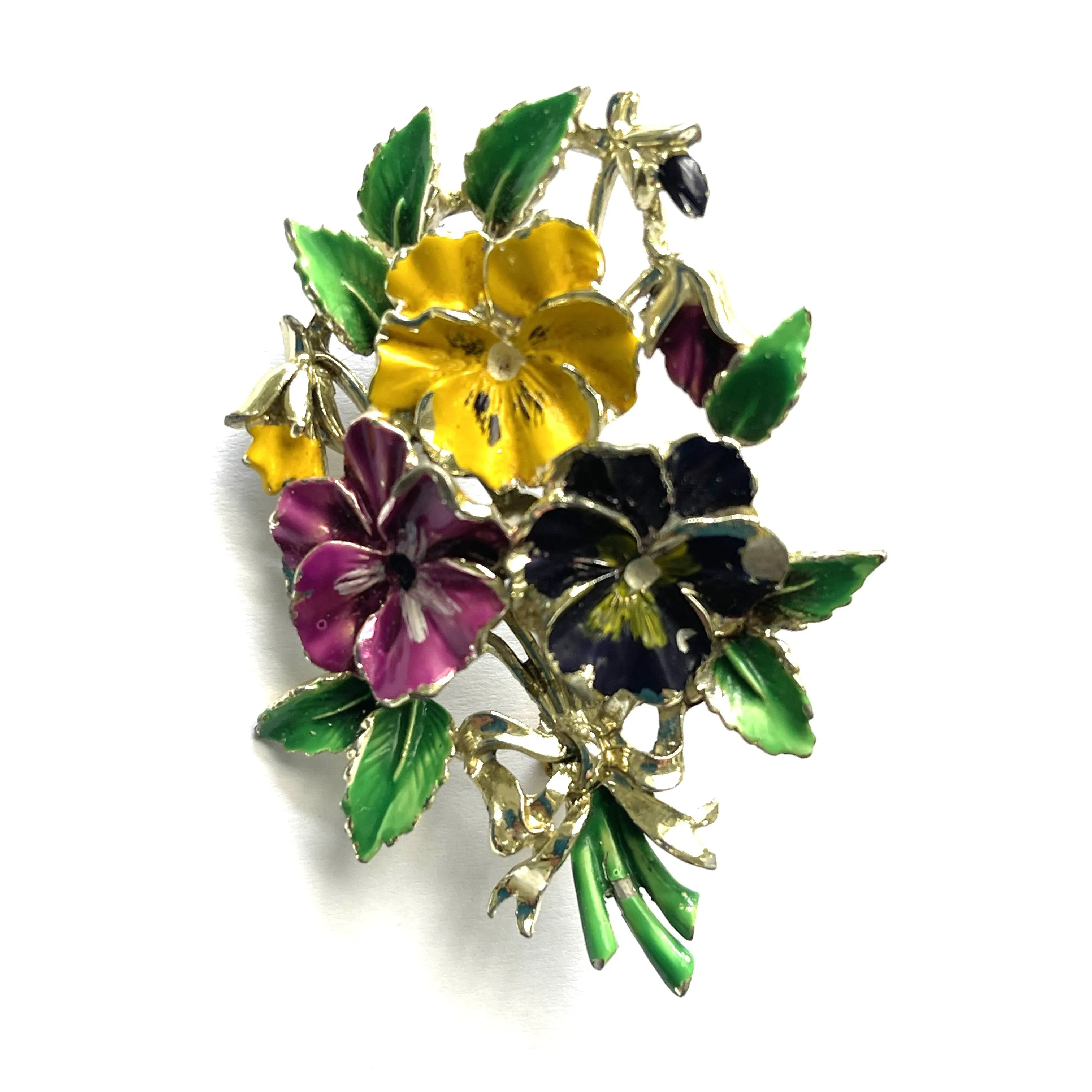 Pansy Vintage Birthday Brooch for May by Exquisite 1960