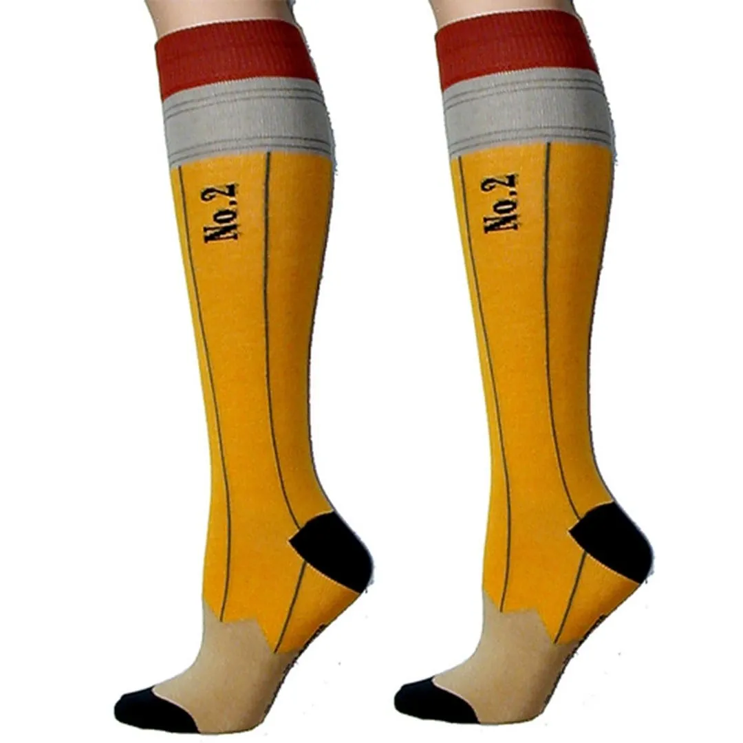 Pencil Women's Knee High Socks