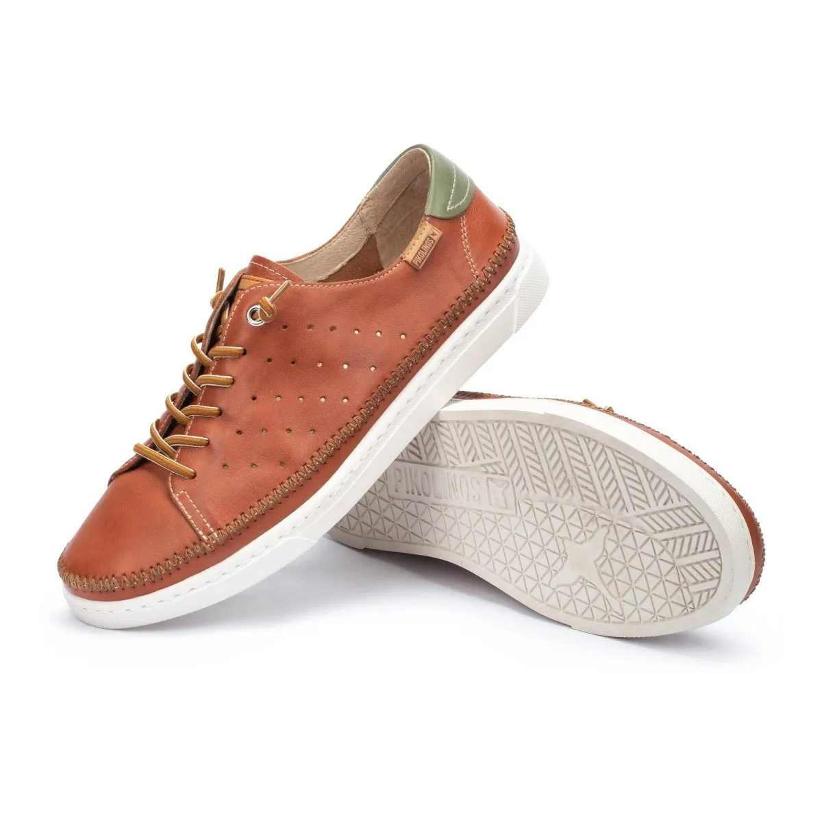 Pikolinos Alicante M2u-6096 Men's Leather Sneakers In Brick