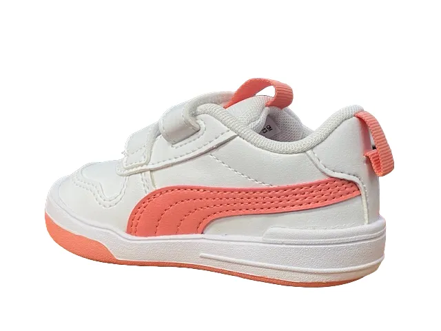 Puma sneakers da bambino con strappi Multiflex SL V Infant 380741 12 white-carnation pink