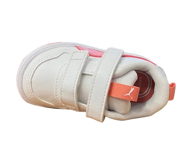 Puma sneakers da bambino con strappi Multiflex SL V Infant 380741 12 white-carnation pink