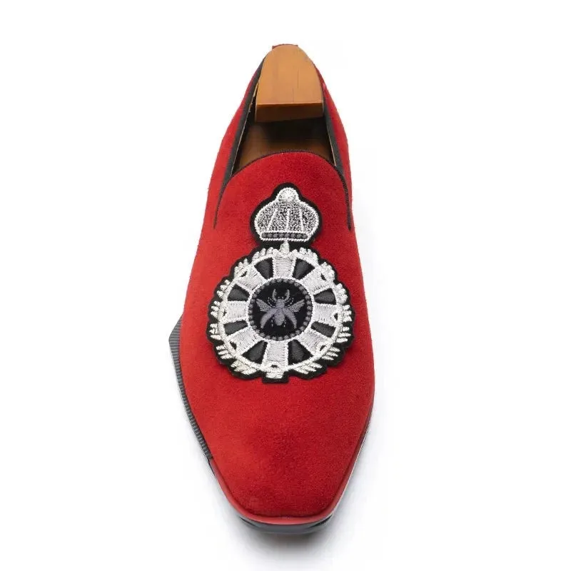 Red Bottom Men's Slip-on Shoes