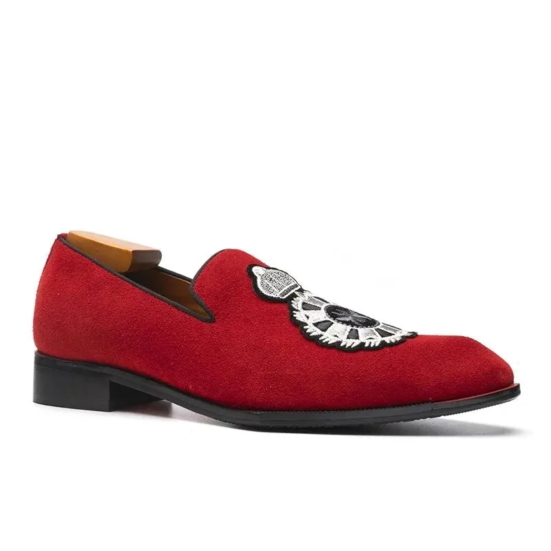 Red Bottom Men's Slip-on Shoes