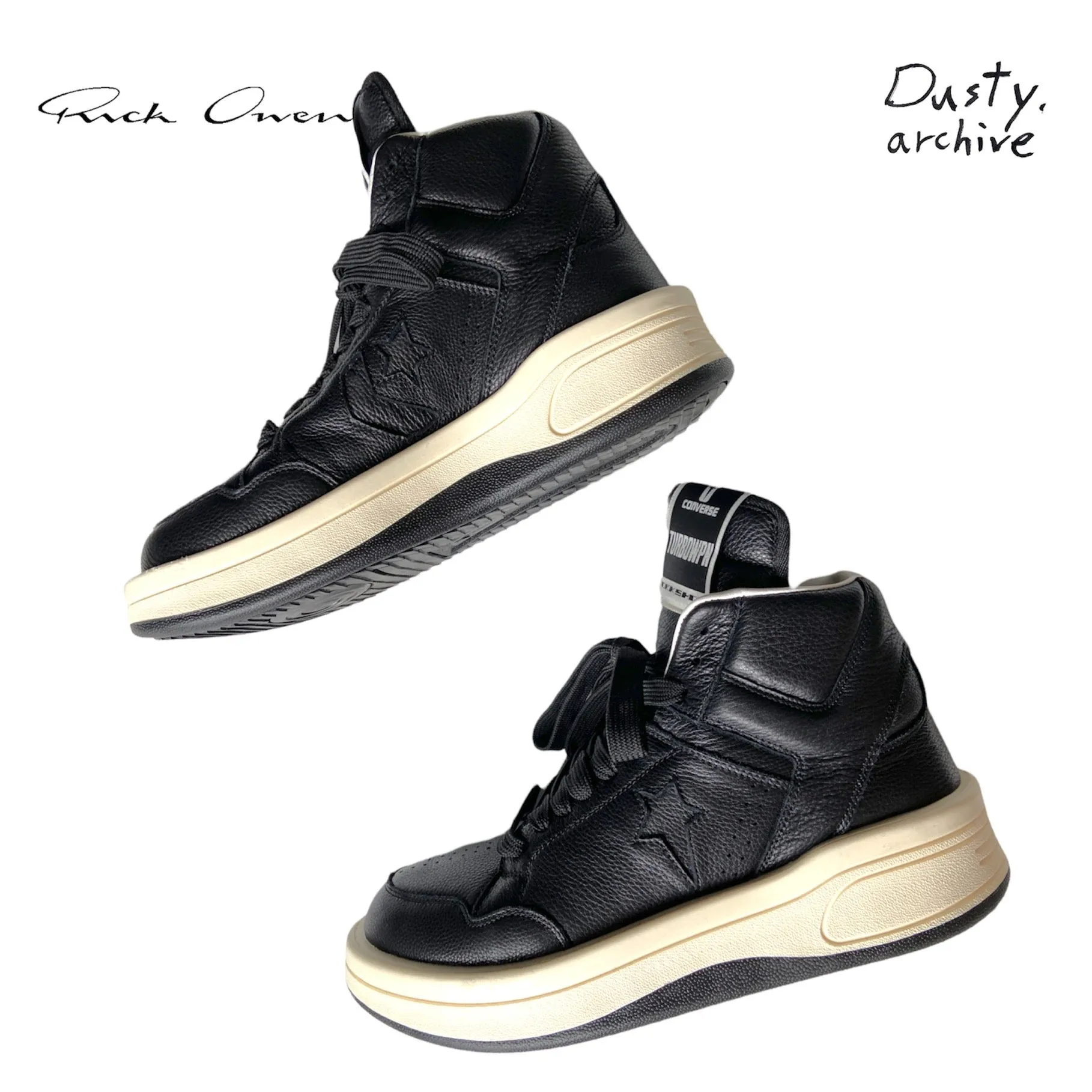 Rick owens converse turbowpn sneakers 41