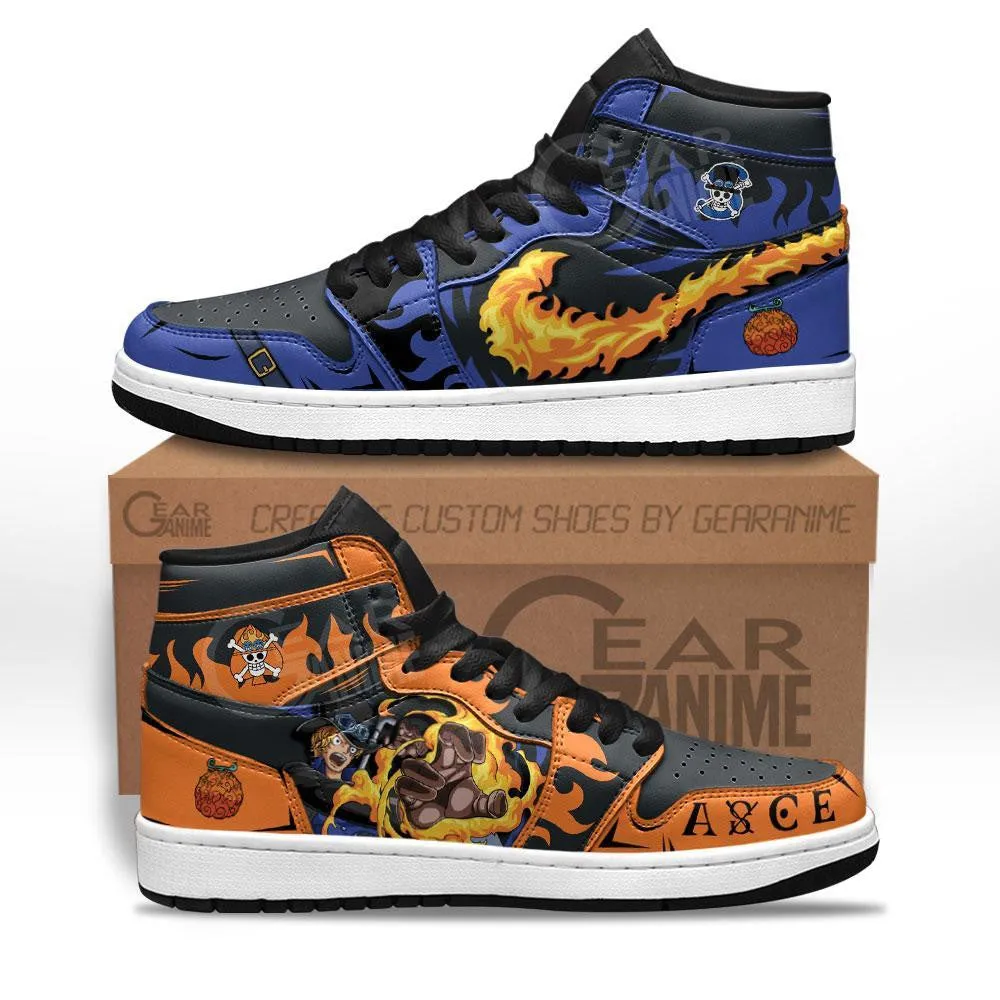 Sabo and Portgas Ace Sneakers Custom Anime OP Shoes