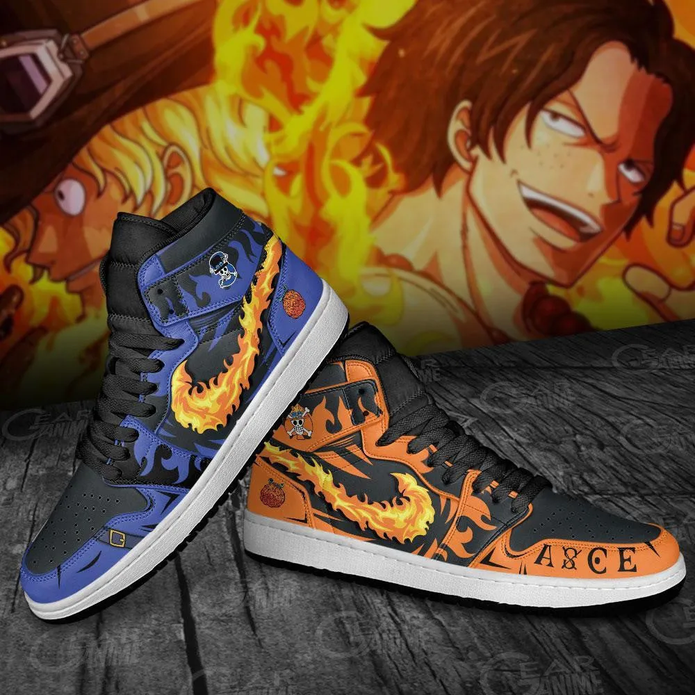 Sabo and Portgas Ace Sneakers Custom Anime OP Shoes