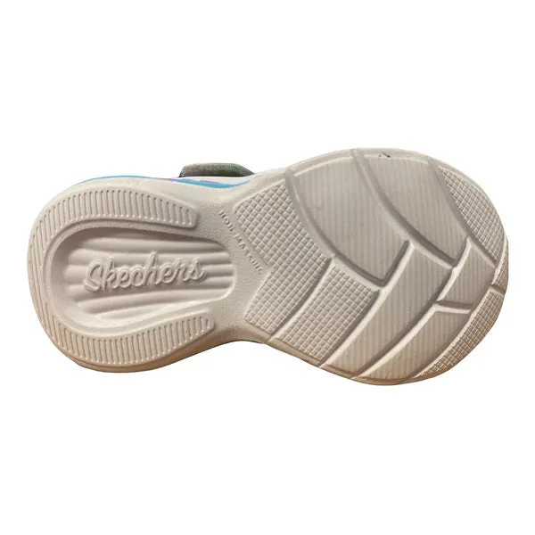 Skechers scarpa da ginnastica da bambina con le luci Light Sweetheart Lights Lovely 302312N-SMLT argento