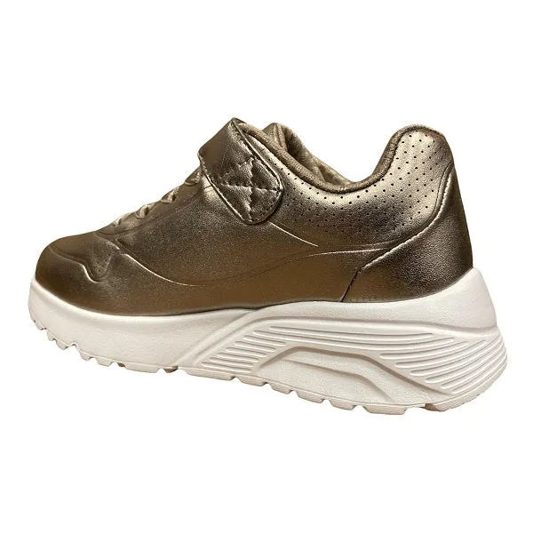 Skechers Sneakers da ragazza Uno Lite Chrome Steps 310453L/PEW grigio peltro