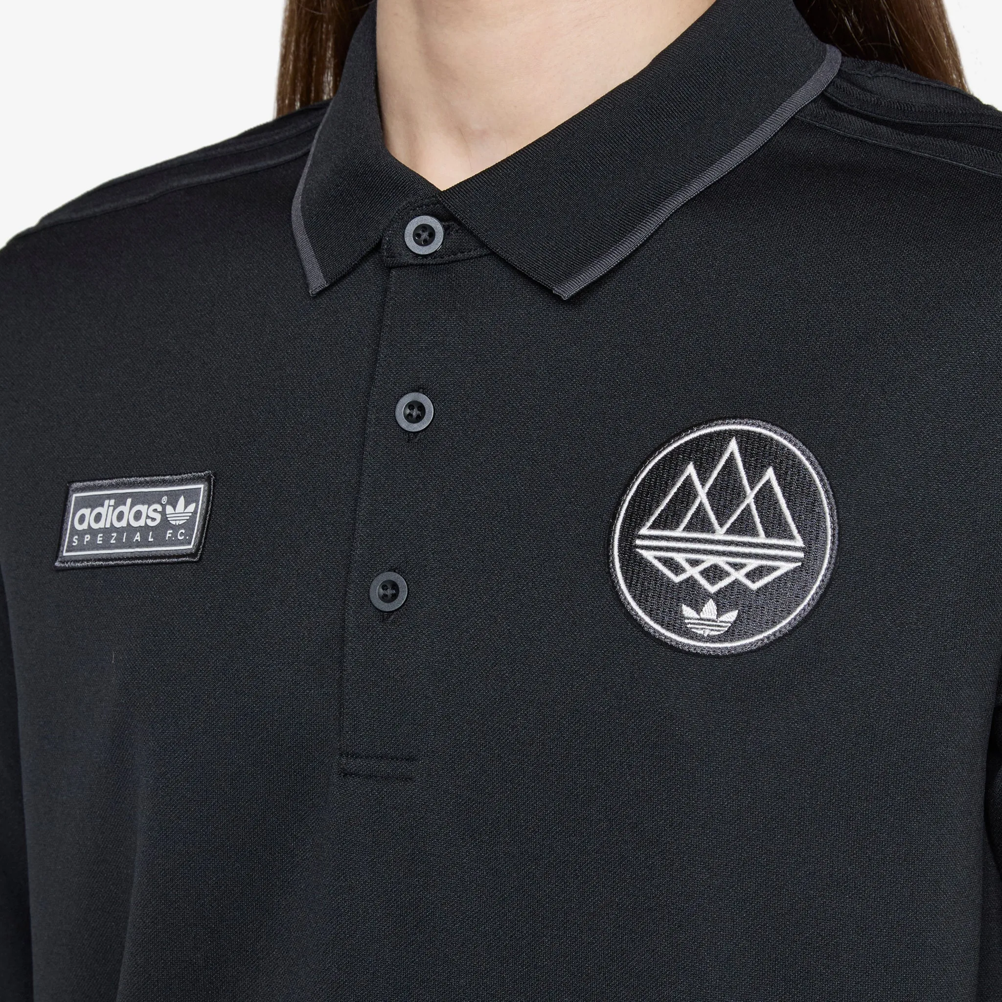 SPZL F.C. Longsleeve Polo Shirt Utility Black