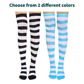 Striped Patterned Socks (Thigh High)