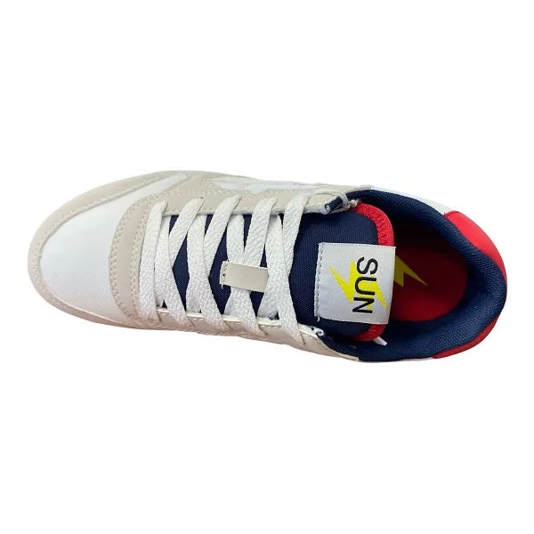 Sun68 scarpa sneakers da ragazzo Boy's Niki Solid Z32318 01 bianco